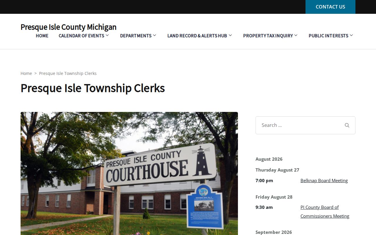 Rogers City court docket official city clerk directory